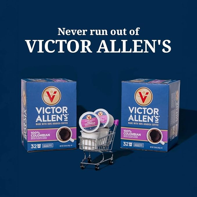 Victor Allen's Coffee Sweet and Salty Caramel Flavored Cappuccino Mix,Serve K-Cup Pods for Keurig K-Cup Brewers Brewers (Packaging May Vary),42 Count (Pack of 2)