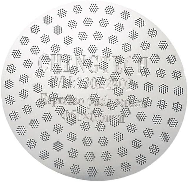 Stainless Steel Espresso Puck Screen for 51mm Espresso Portafilter Filter Basket Compatible with DLG EC885/9155/9255/9355/9555/9665/9865, SMEG & EUPA Coffee Machine