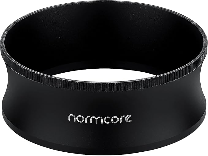 Normcore 54mm Magnetic Dosing Funnel V2, Espresso Coffee Dosing Ring, 28mm Anodized Aluminum with 9 Neodymium Magnets Fits 54mm Breville Portafilter, Black