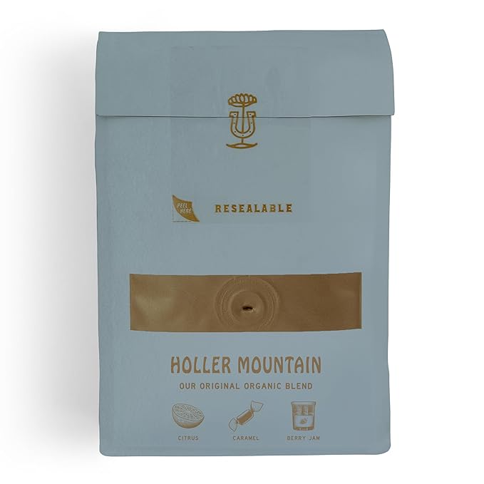 Stumptown Coffee Roasters, Medium Roast Organic Whole Bean Coffee, 100% Arabica Coffee - Holler Mountain 18 Ounce Bag with Flavor Notes of Citrus Zest, Caramel and Hazelnut