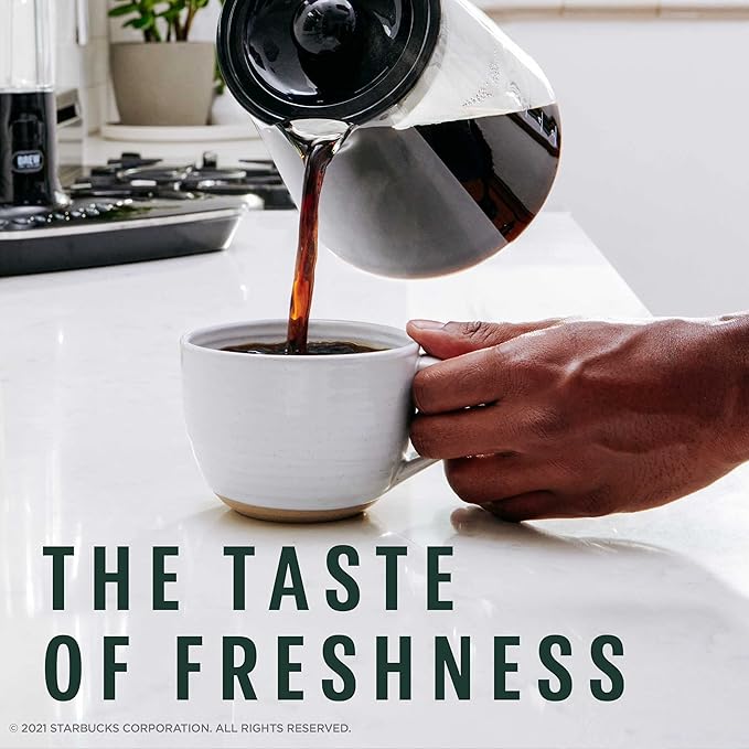 STARBUCKS® Espresso Roast – Ground Coffee 28oz (4 Bags)