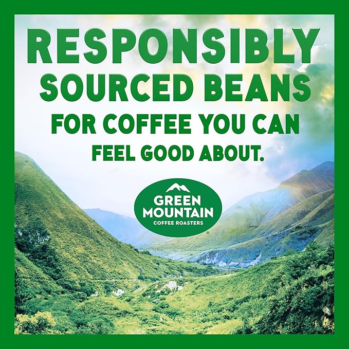Green Mountain Coffee Roasters Half Caff, Single-Serve Keurig K-Cup Pods, Medium Roast Coffee Pods, 32 Count